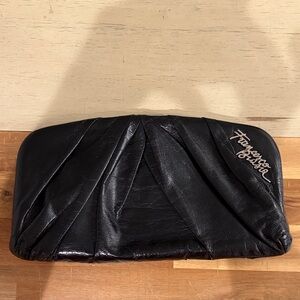 Francesco Biasia 1977 Vintage Elegant Black Clutch